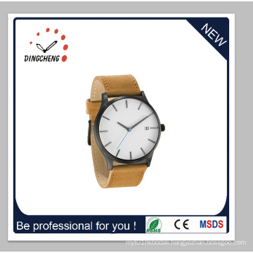 2015 New Custom Genuine Leather Strap Mvmt Quartz Watch (DC-1392)